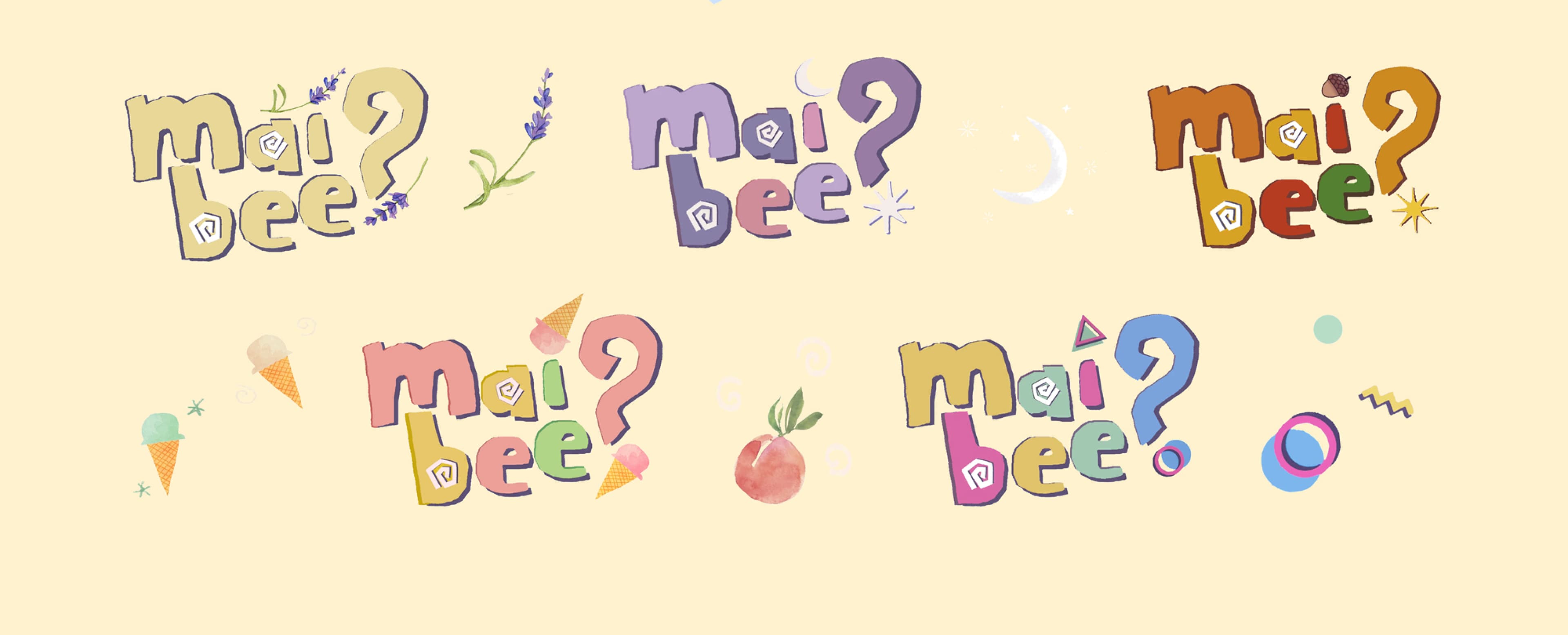 Logo variants provided by Maibee, used to define the UI system