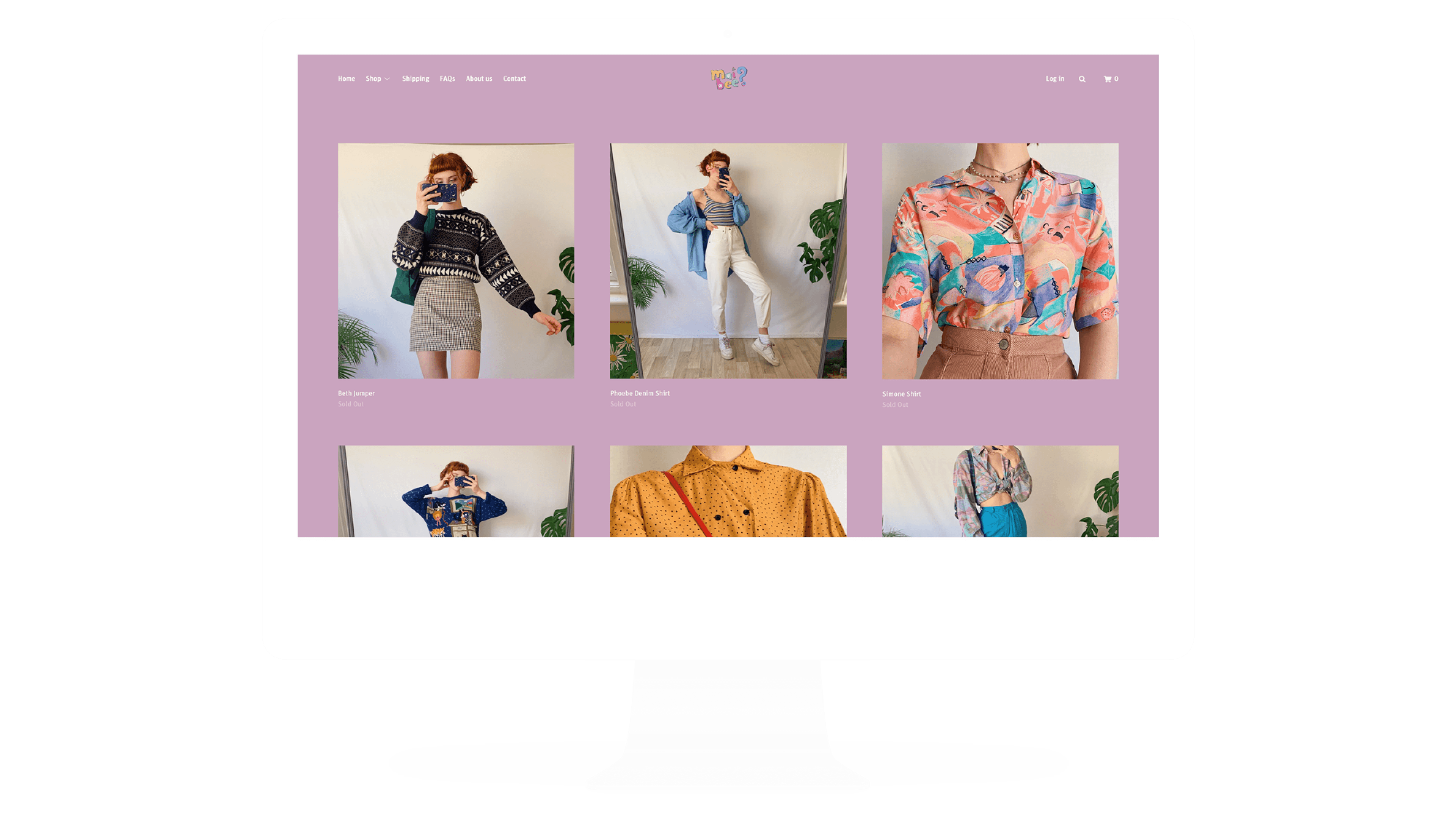 Desktop product list page